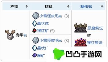 《泰拉瑞亚》鹿角怪召唤方法
