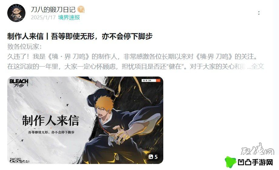 爷青回！《境·界 刀鸣》测试定档，我的斩魄刀已饥渴难耐了！